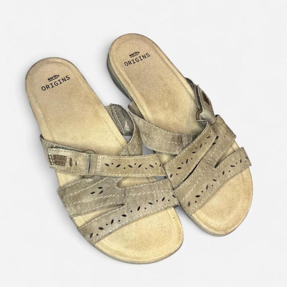 Earth-origins Women's Tan and Cream Sandals